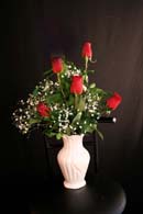 Bouquet of 5 Red Roses