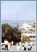 Potemkin stairs and Sea port building